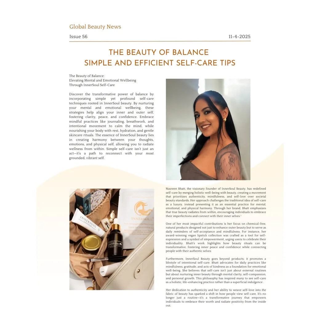 THE BEAUTY OF BALANCE - SIMPLE AND EFFICIENT SELF-CARE TIPS